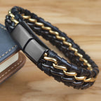 YKRON Genuine Leather Chain Bracelet