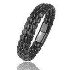 YKRON Genuine Leather Chain Bracelet