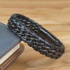 YKRON Genuine Leather Chain Bracelet
