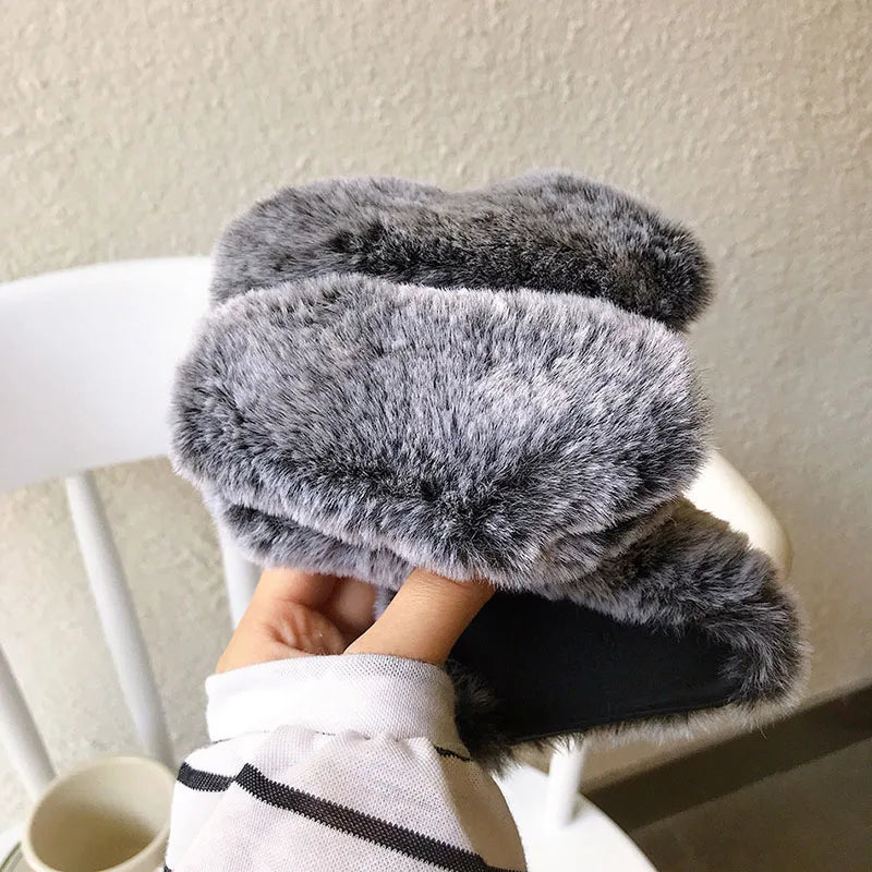 YKRON Plush Rabbit Furry Phone Case