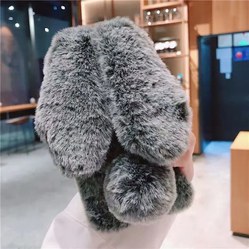 YKRON Plush Rabbit Furry Phone Case