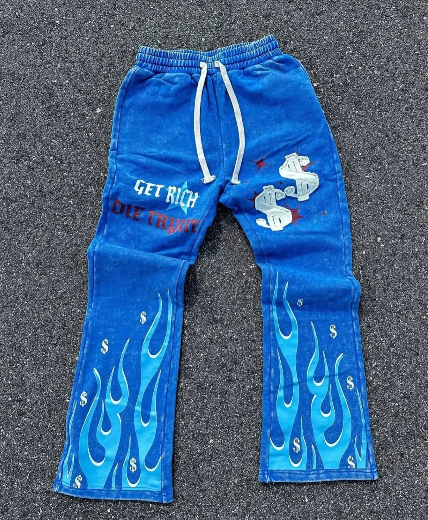 YKRON Y2K 3D Print Hip Hop Sweatpants