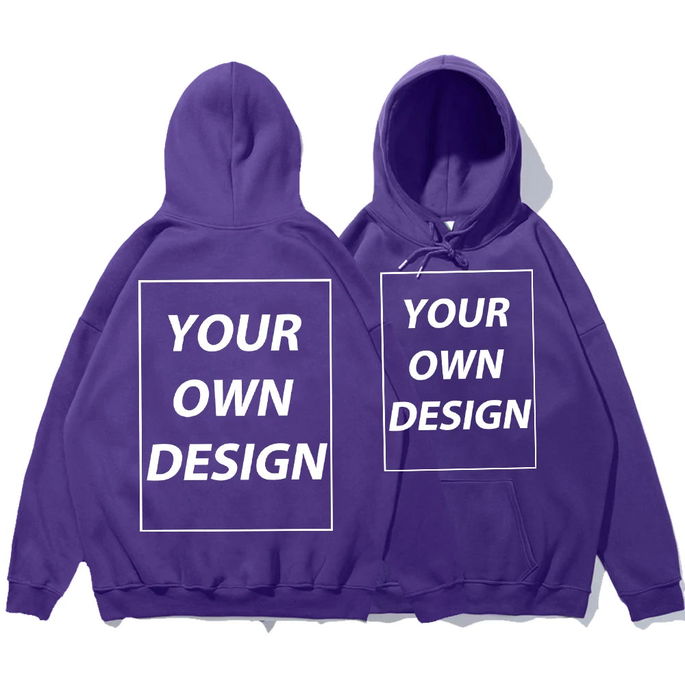 YKRON Custom DIY Print Streetwear Pullover Hoodie