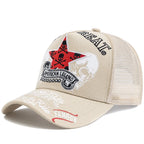 YKRON Punk Skull Crossbones Trucker Cap