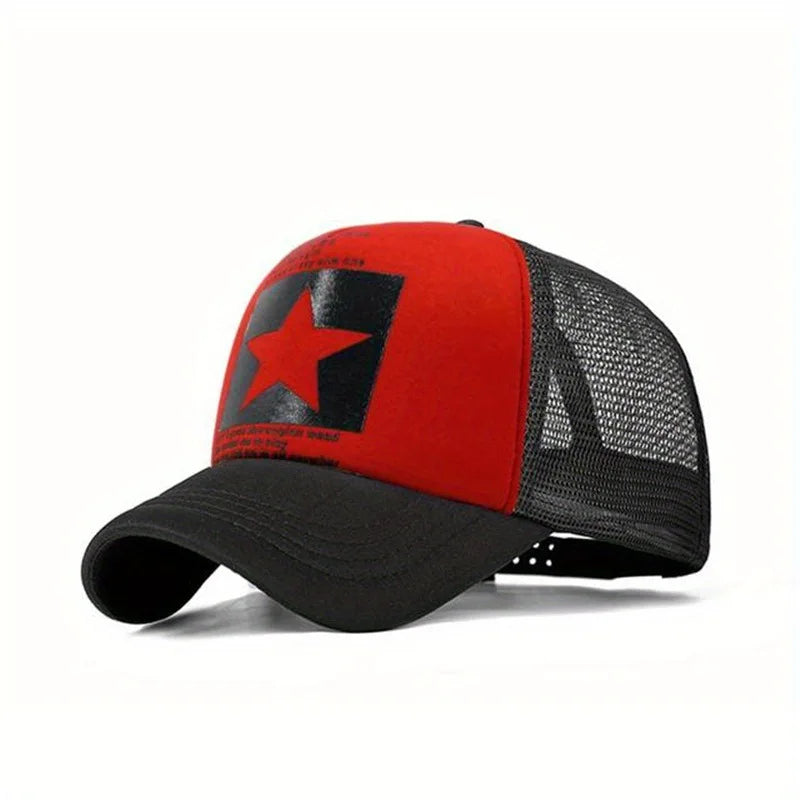 YKRON Five Star Print Dad Hat