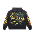 YKRON Vale Retro Embroidery Diamond Zip Hoodie