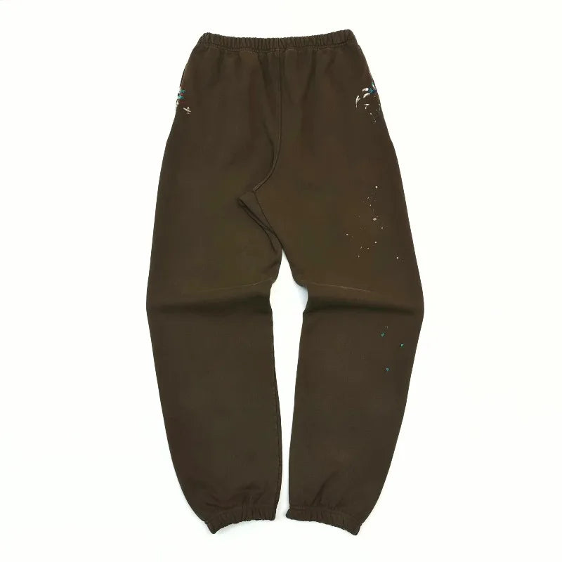 YKRON Hand-Drawn Letter Print Casual Sweatpants