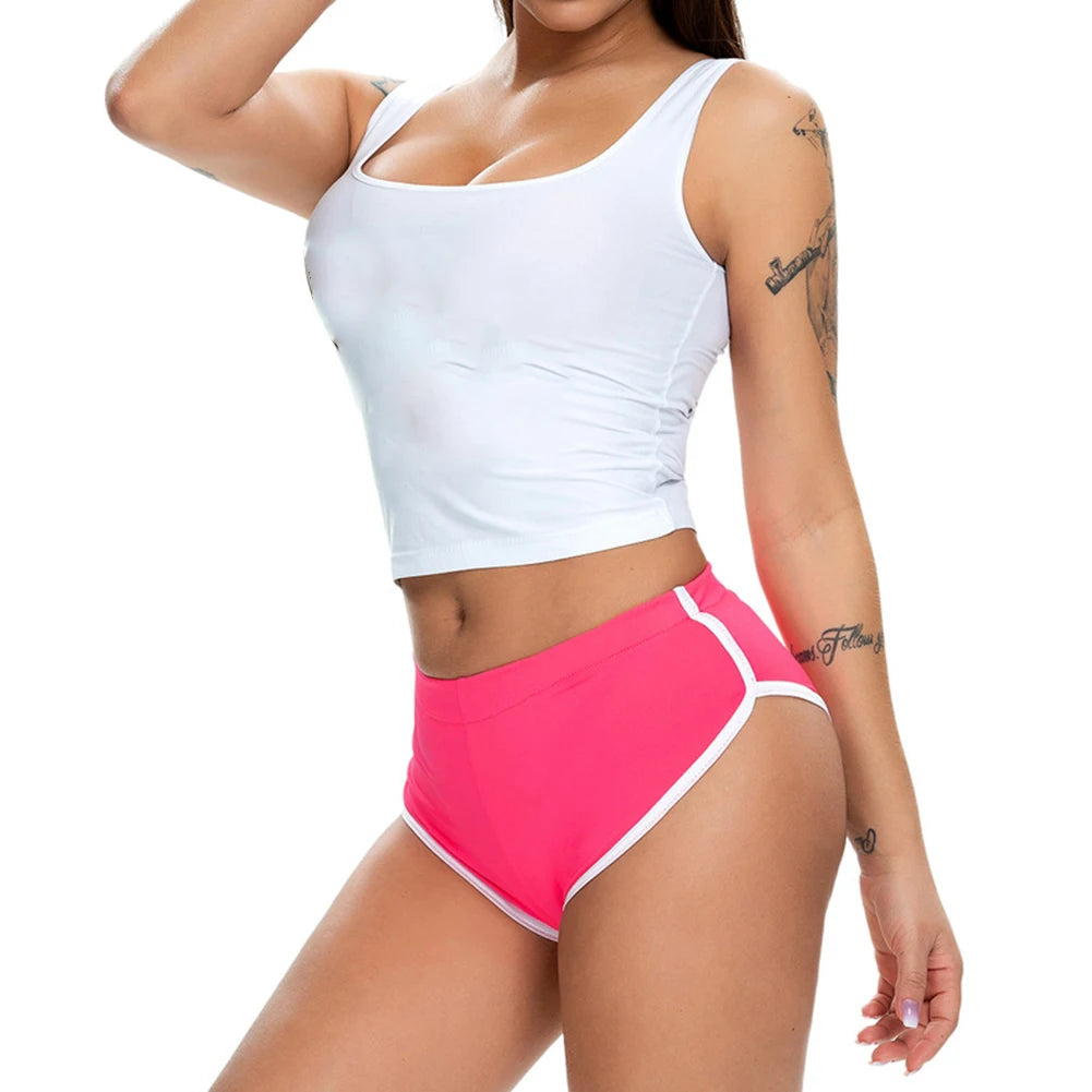 YKRON Women's Casual Stretch Yoga Shorts