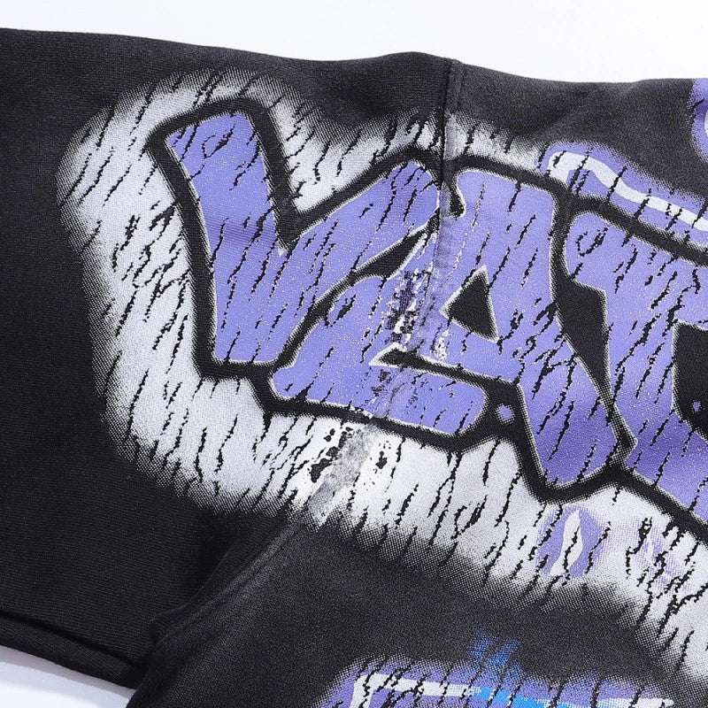 YKRON Vale Cheetah Print Washed Vintage Hoodie
