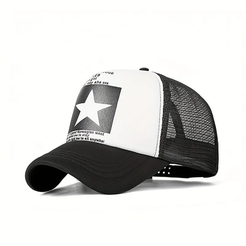YKRON Five Star Print Dad Hat