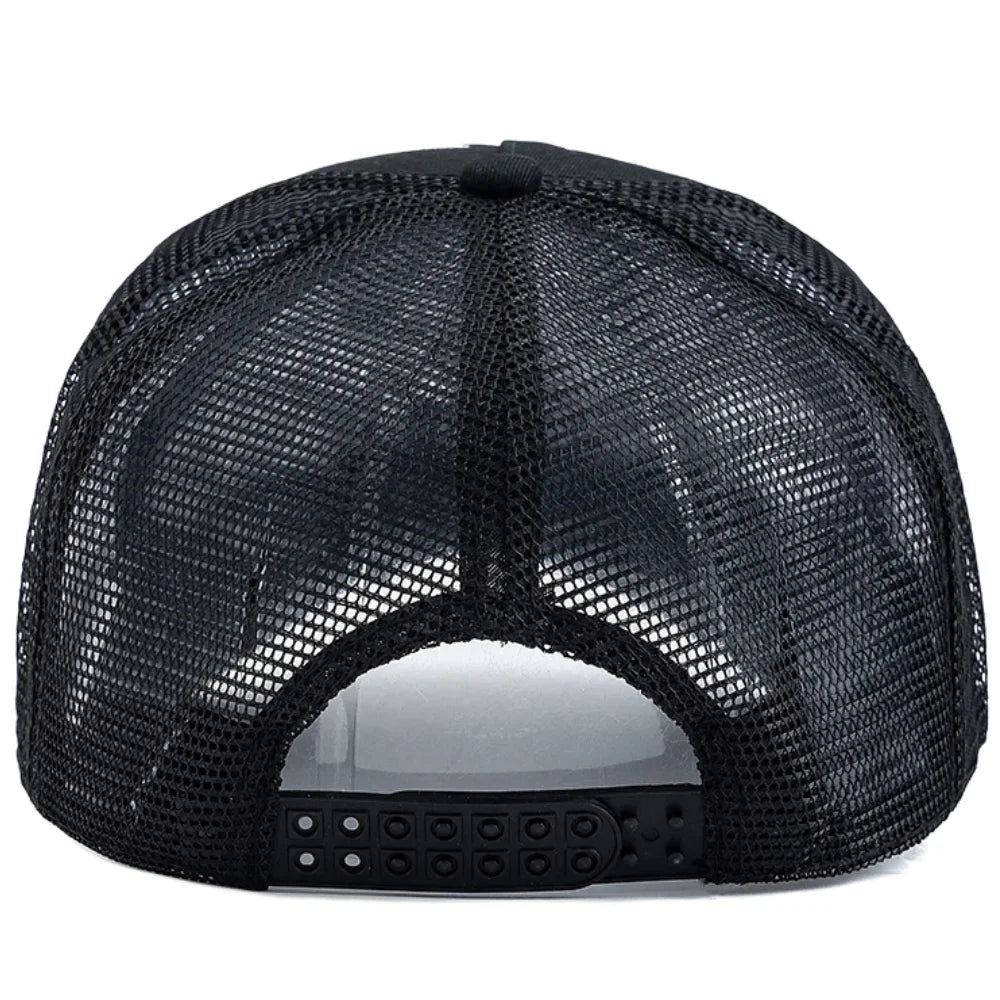 YKRON Punk Skull Crossbones Trucker Cap
