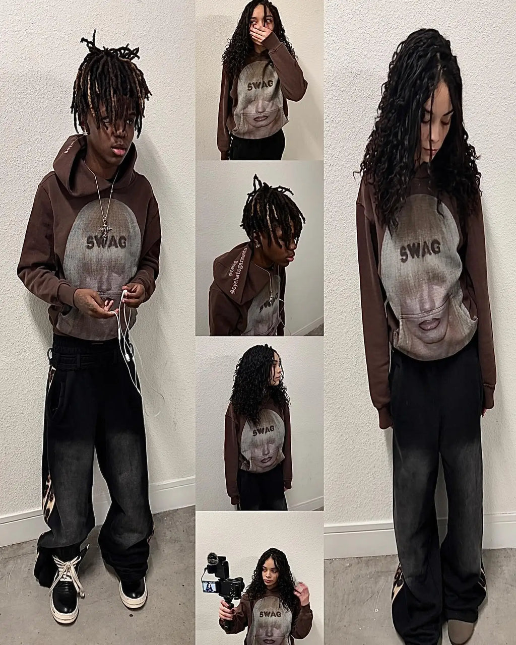 YKRON Harajuku Gothic Oversized Hoodie