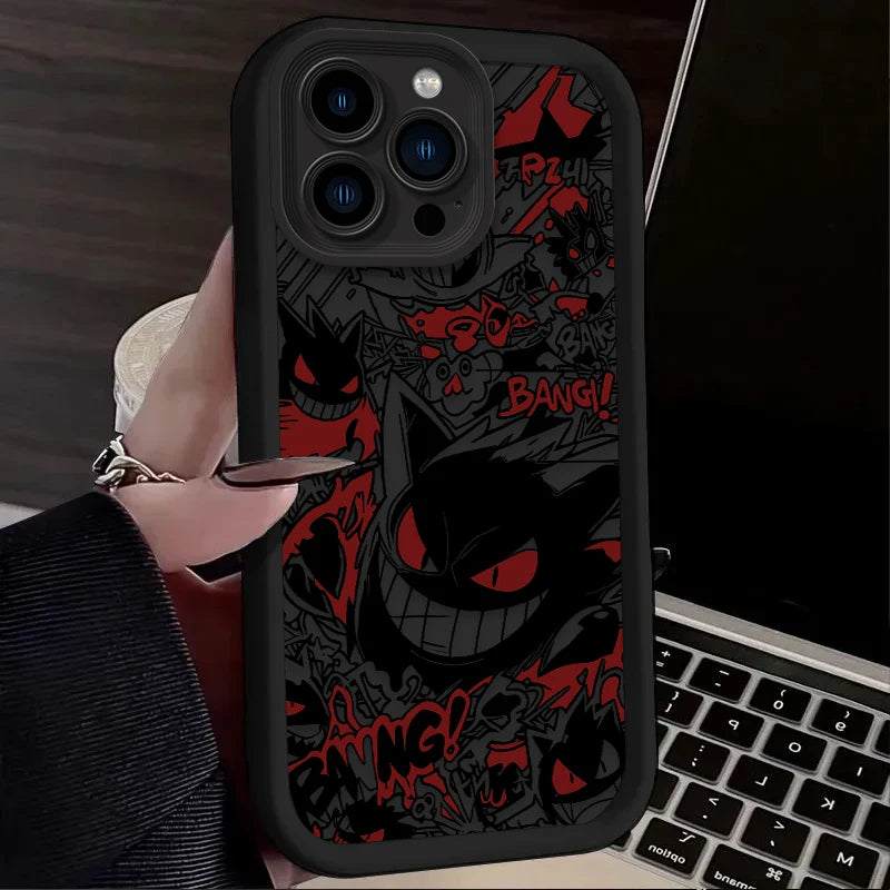 YKRON Pokemon Gengar Graffiti Phone Case