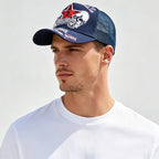 YKRON Punk Skull Crossbones Trucker Cap