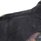YKRON Vale Retro Embroidery Diamond Zip Hoodie