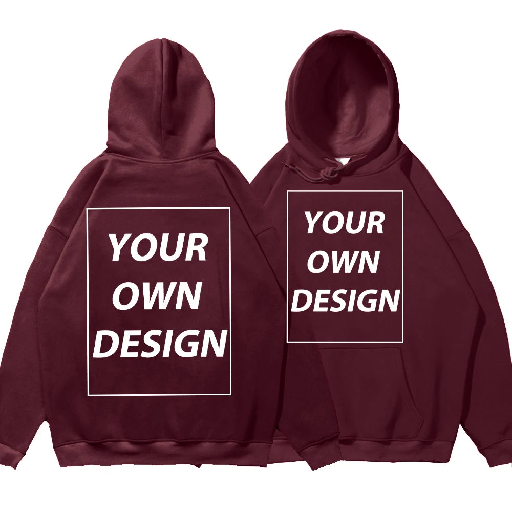 YKRON Custom DIY Print Streetwear Pullover Hoodie