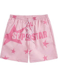 YKRON Pink Superstar Star Print Shorts
