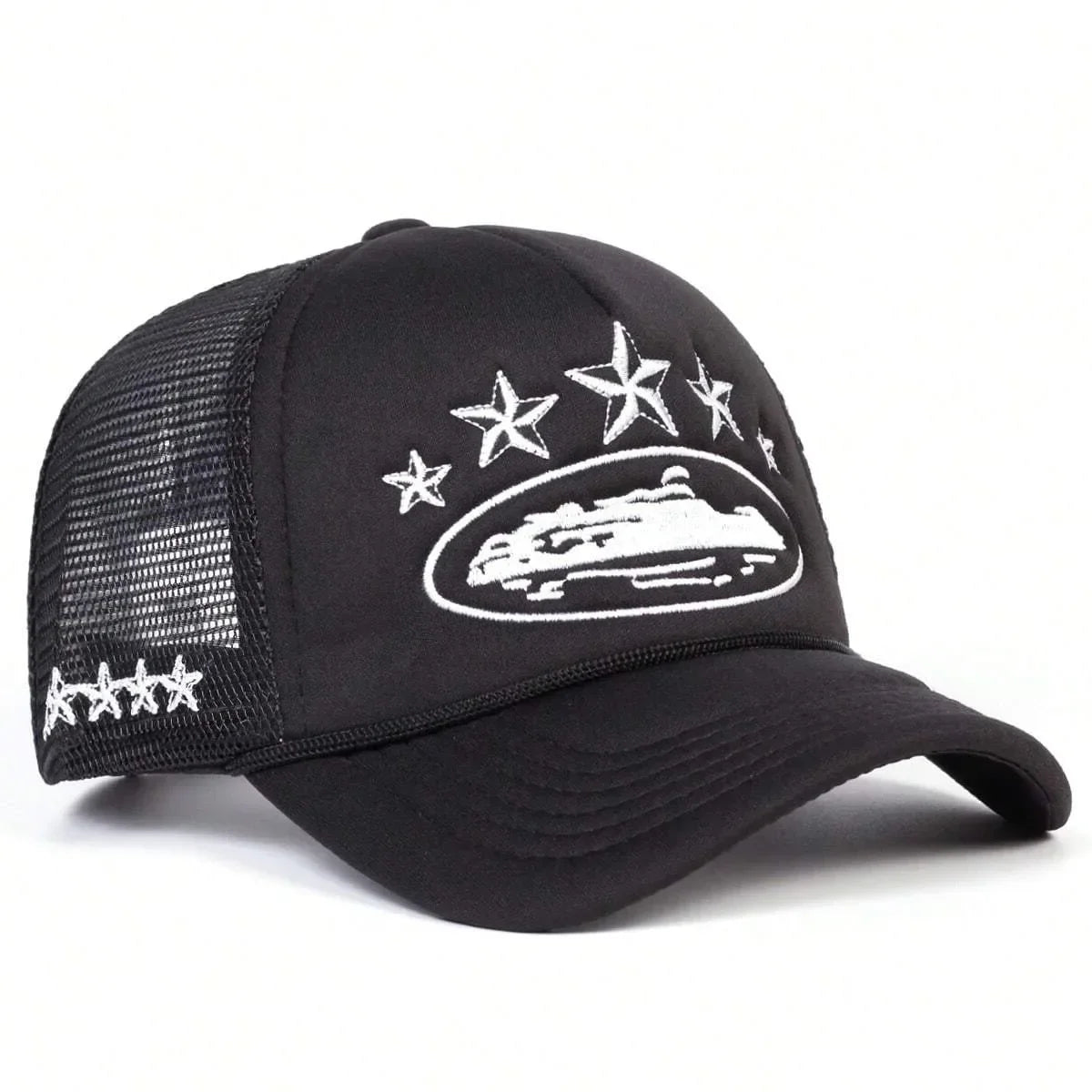 YKRON Embroidered Five Star Trucker Hat