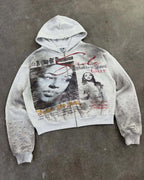 YKRON Y2K Zip-Up Fleece Hoodie