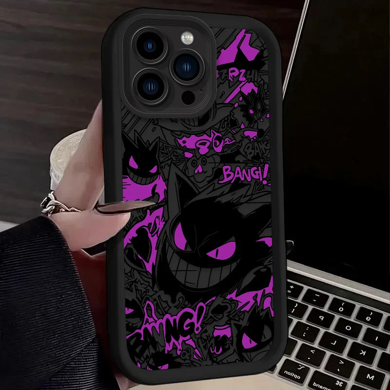 YKRON Pokemon Gengar Graffiti Phone Case