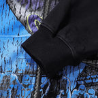 YKRON Vale Cheetah Print Washed Vintage Hoodie