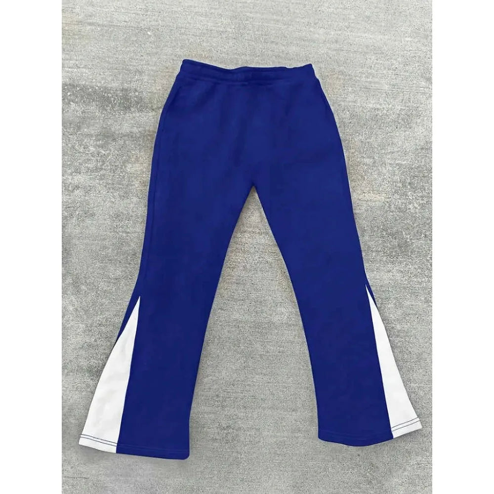 YKRON Cross Print Color-Block Sweatpants