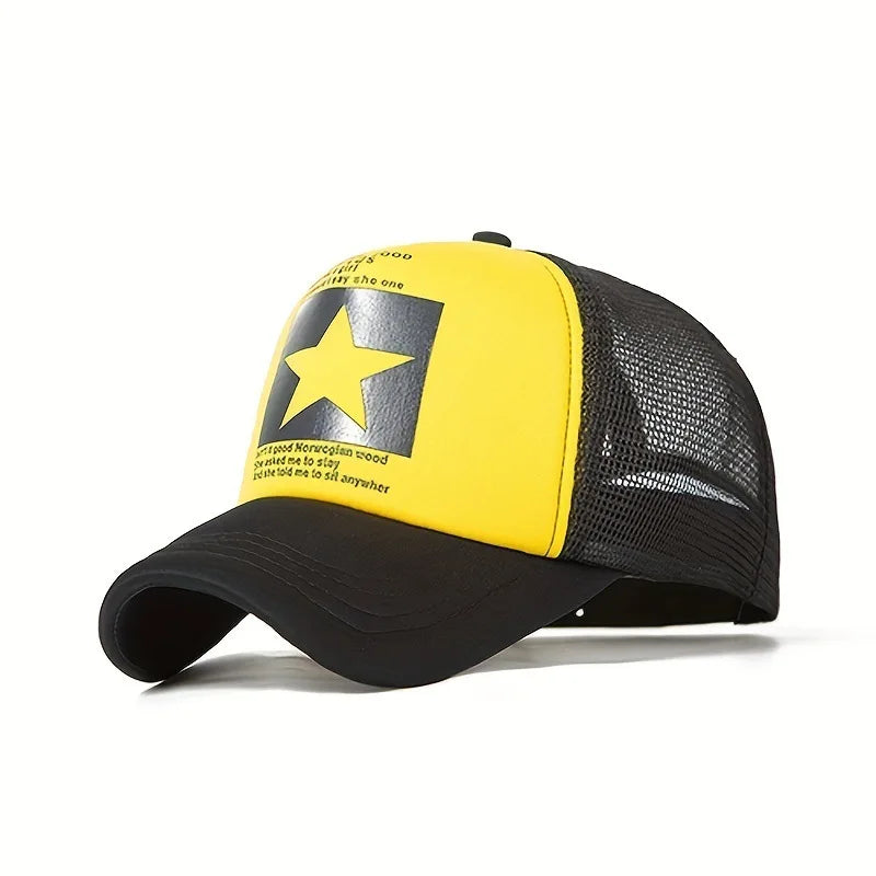 YKRON Five Star Print Dad Hat