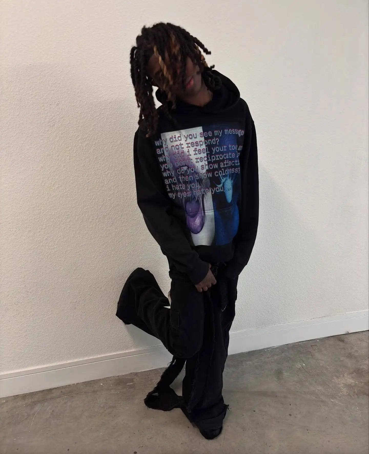 YKRON Harajuku Gothic Oversized Hoodie