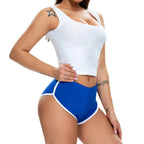 YKRON Women's Casual Stretch Yoga Shorts