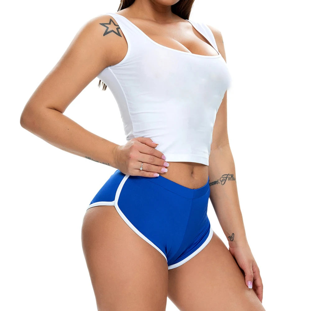 YKRON Women's Casual Stretch Yoga Shorts