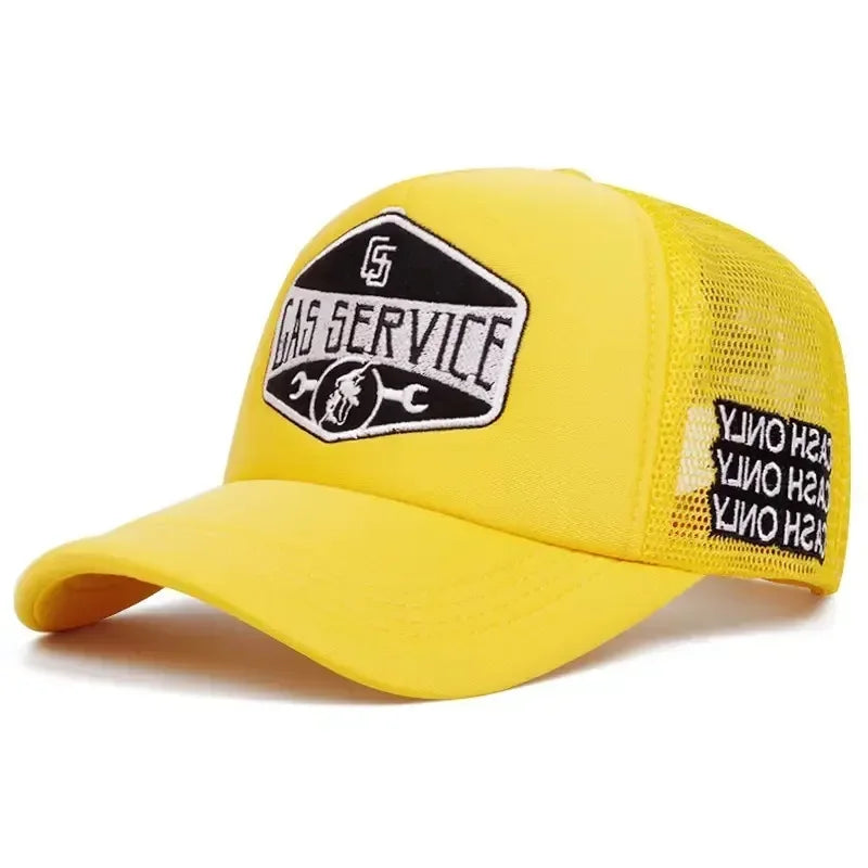 YKRON Embroidered Five Star Trucker Hat