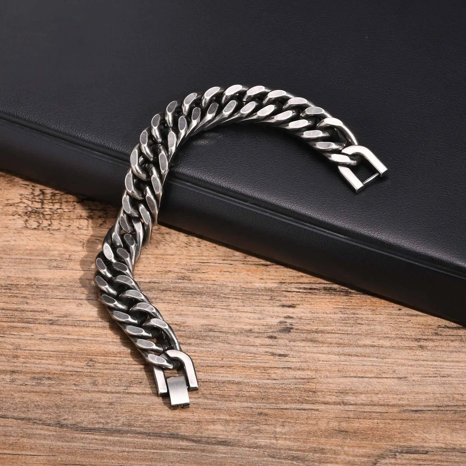YKRON Heavy Cuban Stainless Steel Bracelet