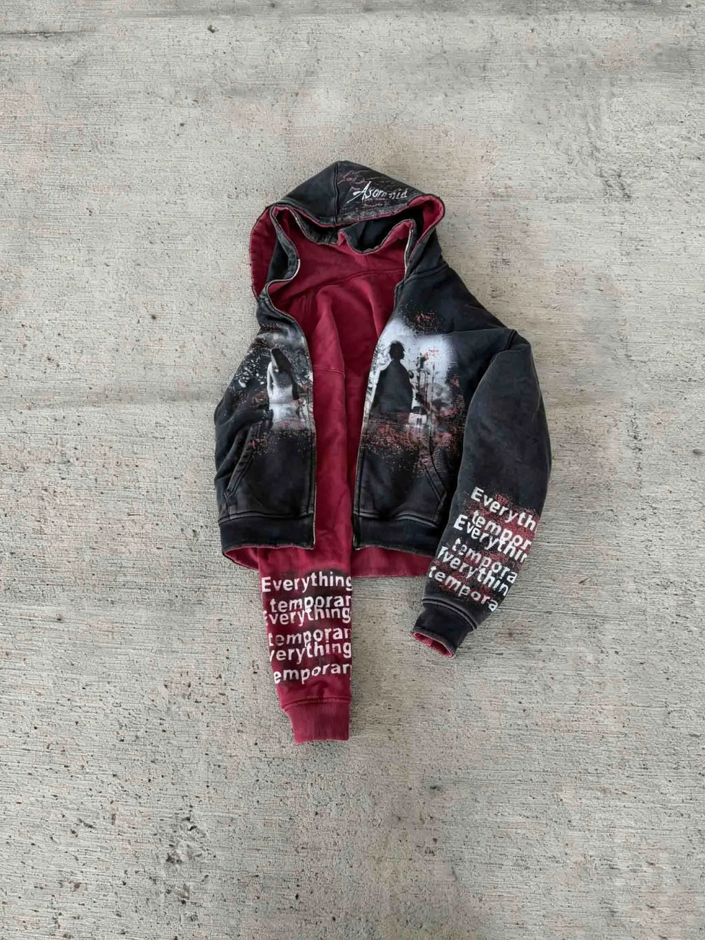 YKRON Valley Dreams Dark Style Oversized Hoodie