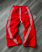 YKRON Y2K Gray Wide Leg Tactical Sweatpants