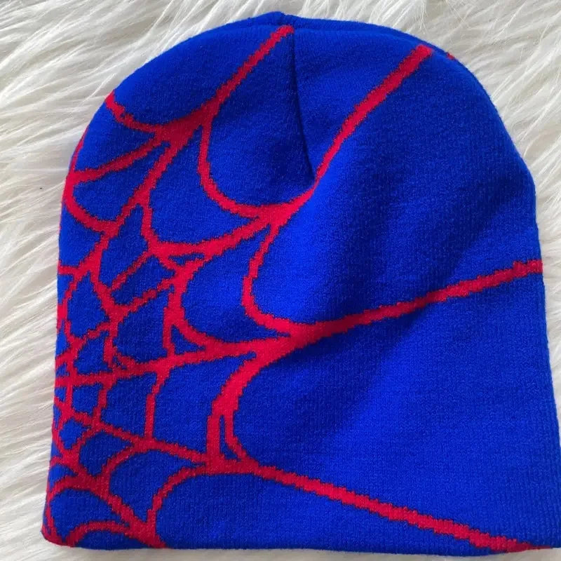 YKRON Spider Web Knit Y2K Beanie