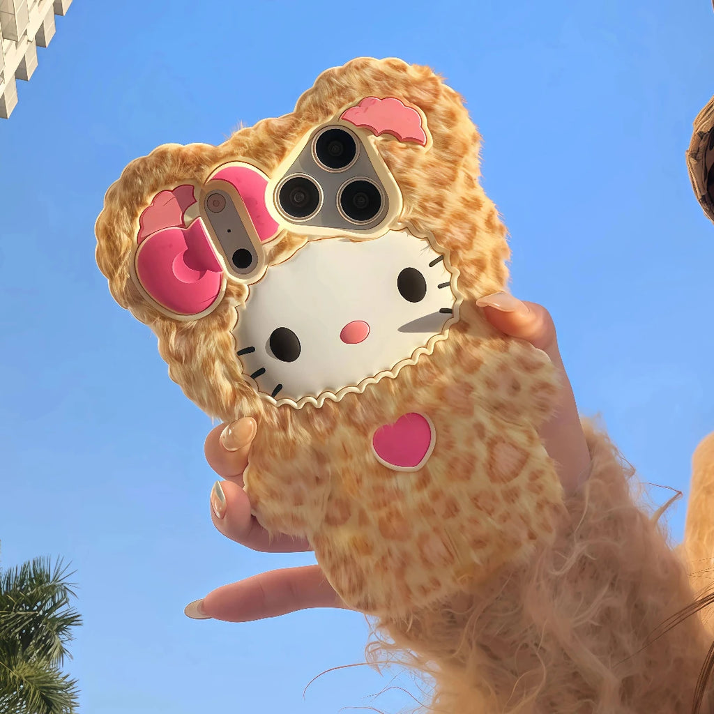 YKRON Hello Kitty Plush Phone Case