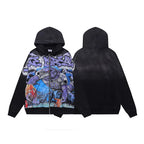 YKRON Vale Cheetah Print Washed Vintage Hoodie
