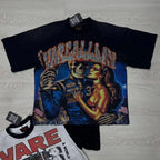 YKRON Rhinestone Diamond Baggy Streetwear Tee
