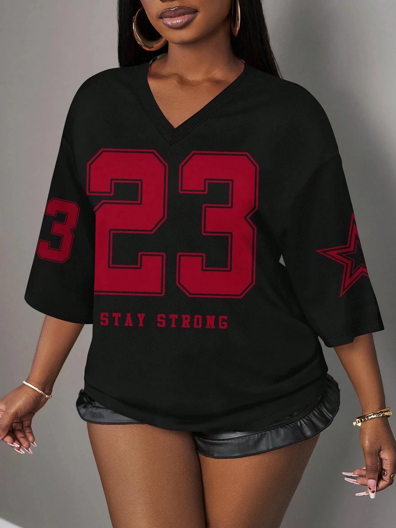 YKRON NO.23 Minimalist Y2K Basketball Jersey Tee