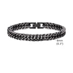 YKRON Heavy Cuban Stainless Steel Bracelet