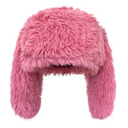 YKRON Y2K Rabbit Ears Plush Beanie