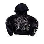 YKRON Y2K Retro Letter Zip Hoodie