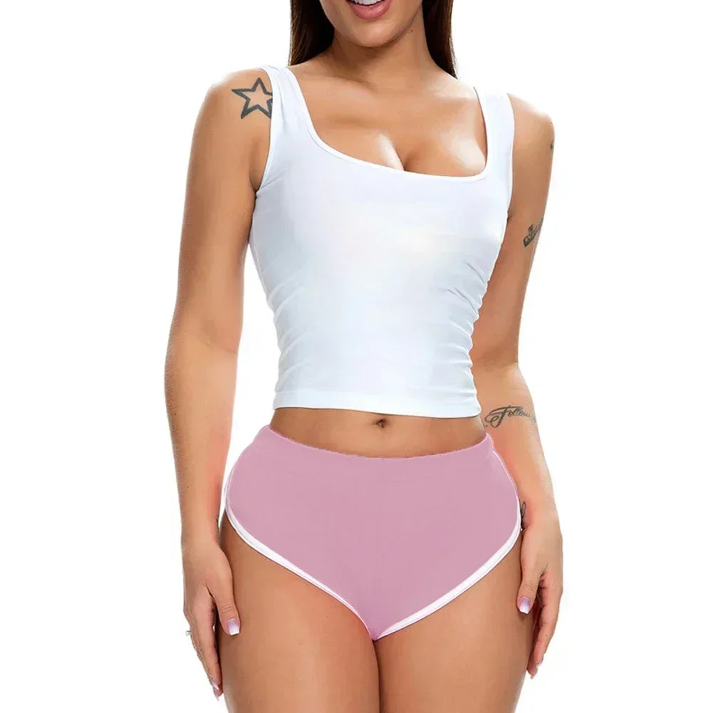 YKRON Women's Casual Stretch Yoga Shorts
