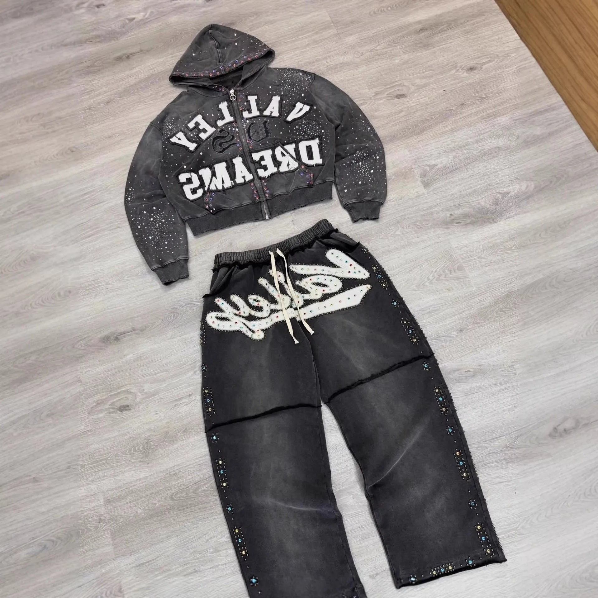 YKRON Valley Dreams Dark Style Oversized Hoodie