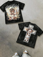 YKRON 3D Angel Print Summer Tee