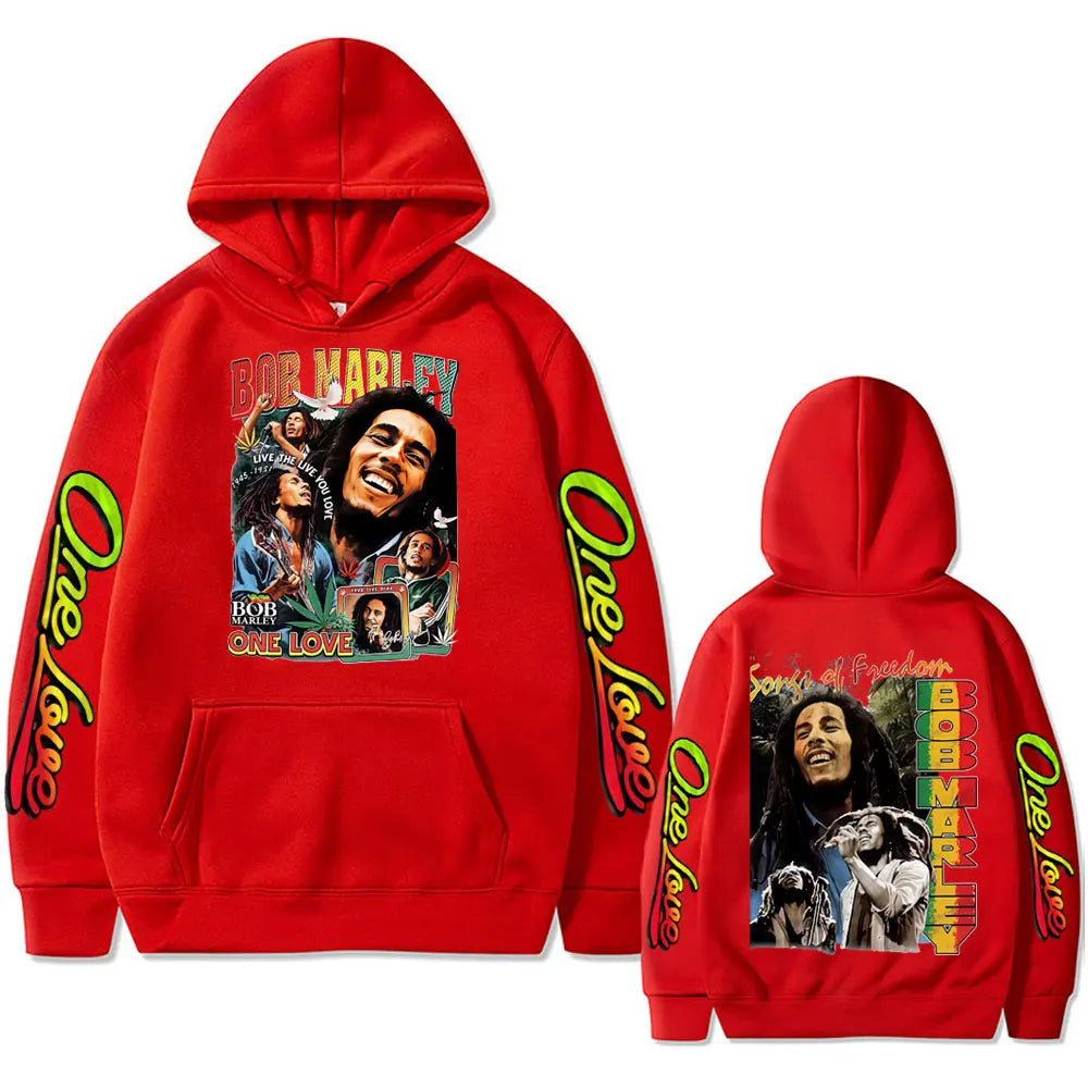 YKRON Bob Marley One Love Oversized Hoodie