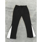 YKRON Cross Print Color-Block Sweatpants