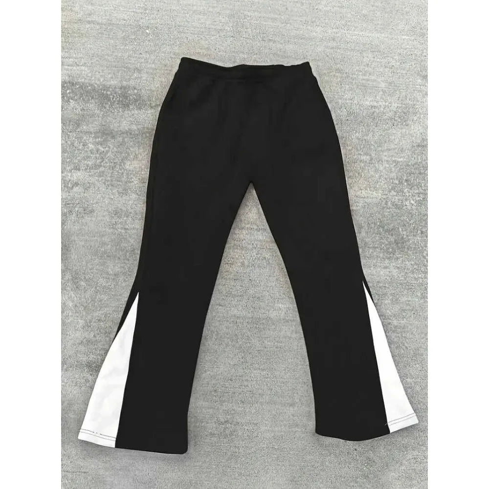 YKRON Cross Print Color-Block Sweatpants