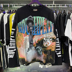 YKRON Rough Play Diamond Long Sleeve Oversized Tee
