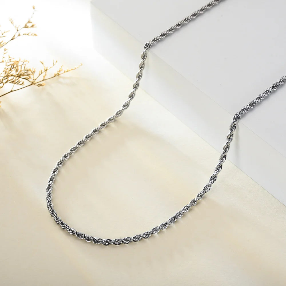 YKRON Iced Out Cross Zircon Tennis Chain Necklace